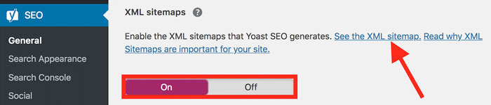 تنظیم سایت مپ در Yoast