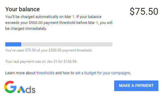 نحوه پرداخت اتو پیمنت گوگل ادز