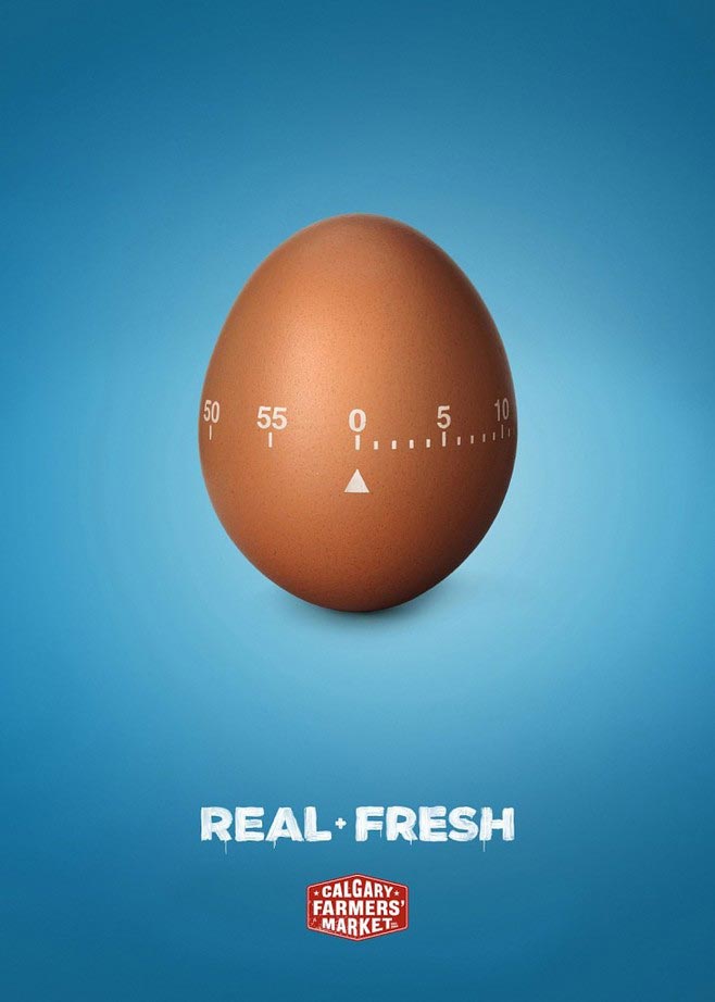 کمپین تبلیغاتی خلاقانه برای تازگی تخم مرغ