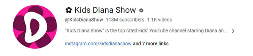 کانال یوتیوب Kids Diana Show