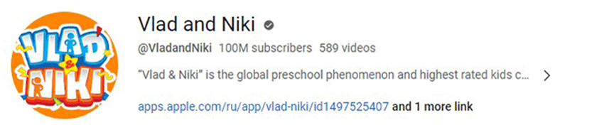 کانال یوتیوب Vlad and Niki