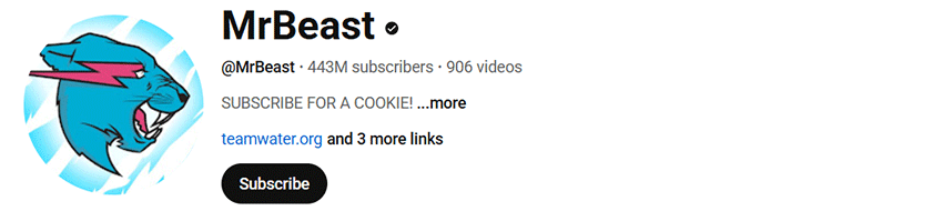 کانال یوتیوب MrBeast