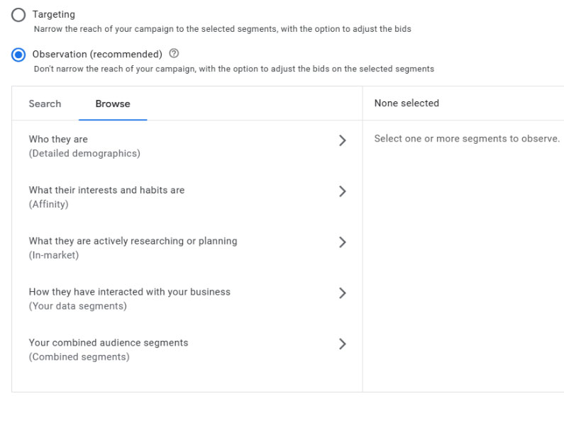 استفاده از مخاطبان In-Market در کمپین های قدیمی گوگل ادز - عکس 3