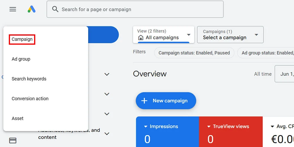 ساخت کمپین گوگل ادز - عکس 1