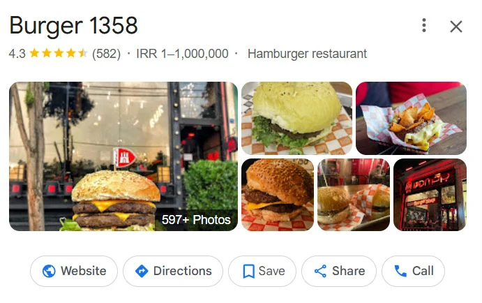 نمونه استفاده از عکس‌های باکیفیت در GBP