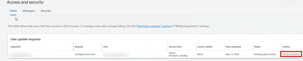 بررسی درخواست Multi-party approval