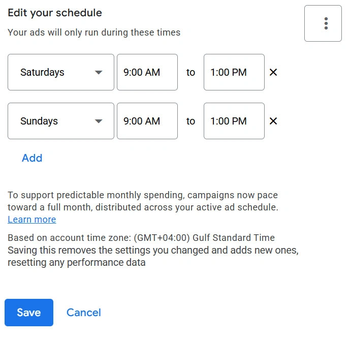 زمان‌بندی نمایش تبلیغات (Ad Scheduling) در گوگل ادز
